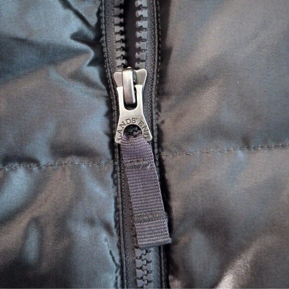 Lands End Down Quilted Charcoal Gray Vest sz 2-4 XS Womens - Picture 3 of 5
